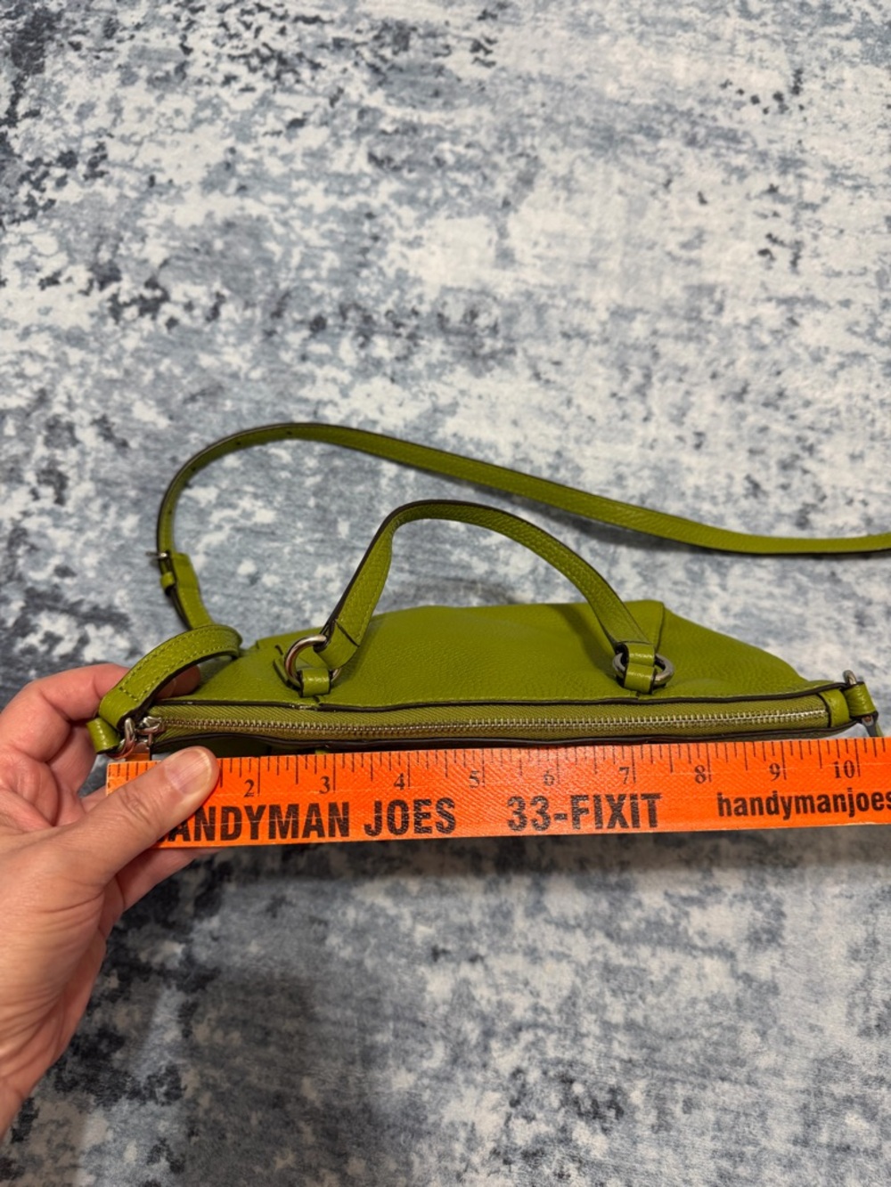 Coach Kelsey Satchel Green Pebbled Leather - Picture 8 of 10